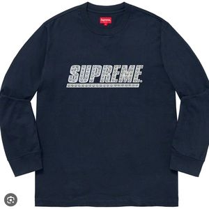 SUPREME SS20 STUDDED LOGO LONG SLEEVE